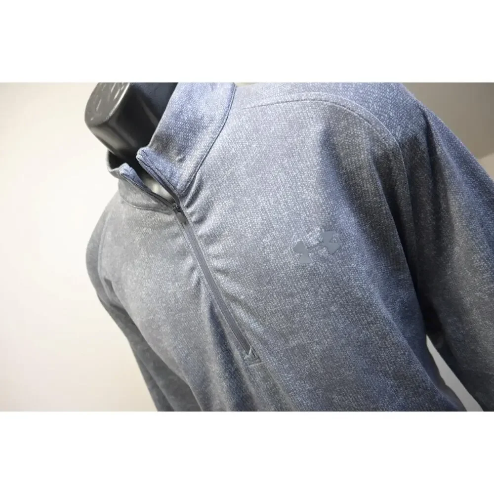 Under Armour 1/4 Zip Jacket‎ Golf Grays HeatGear Loose Athletic Mens Size Large